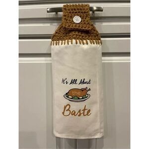 Crochet Top Kitchen Towel- It’s All About The Baste